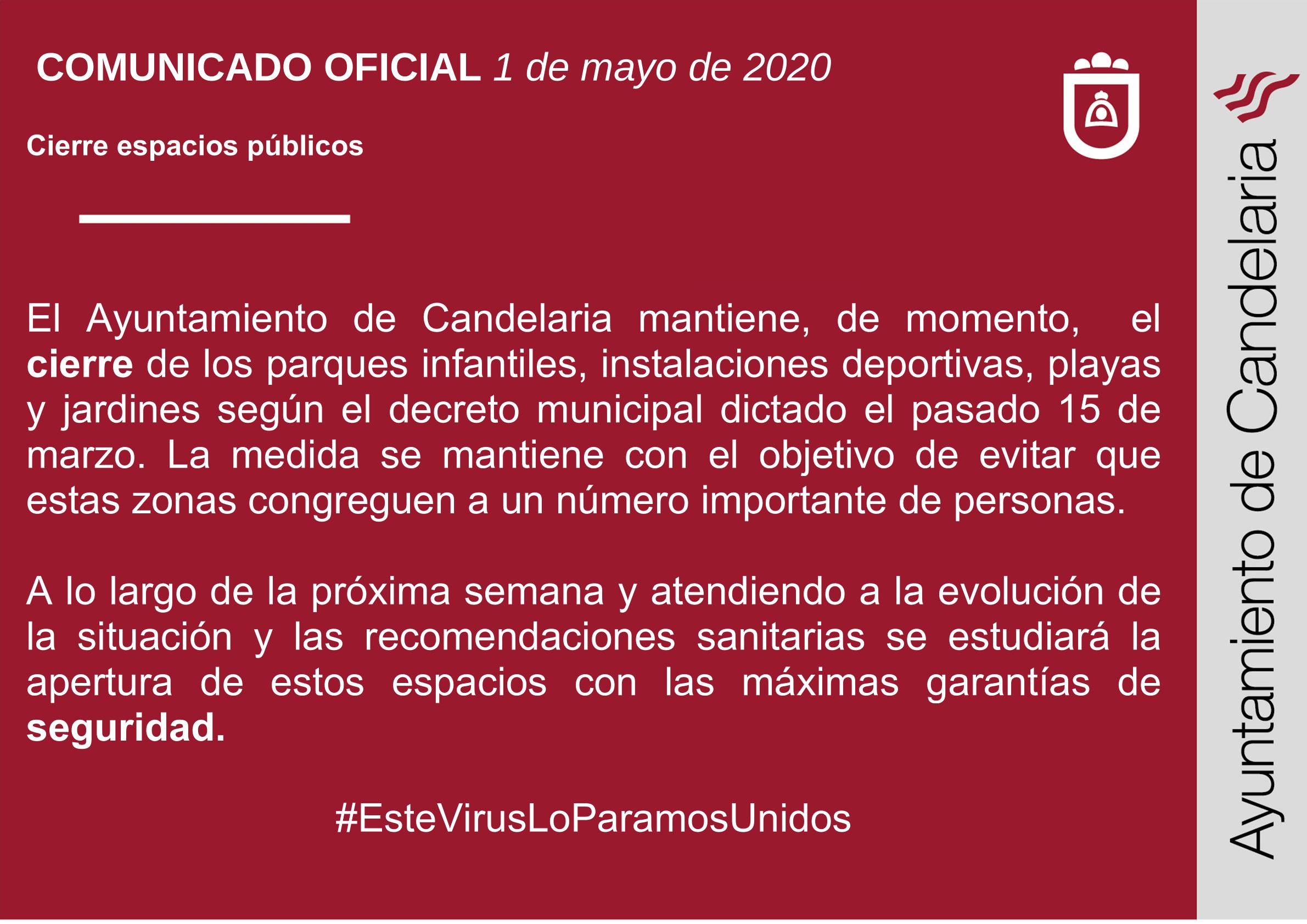 Cierre espacios públicos