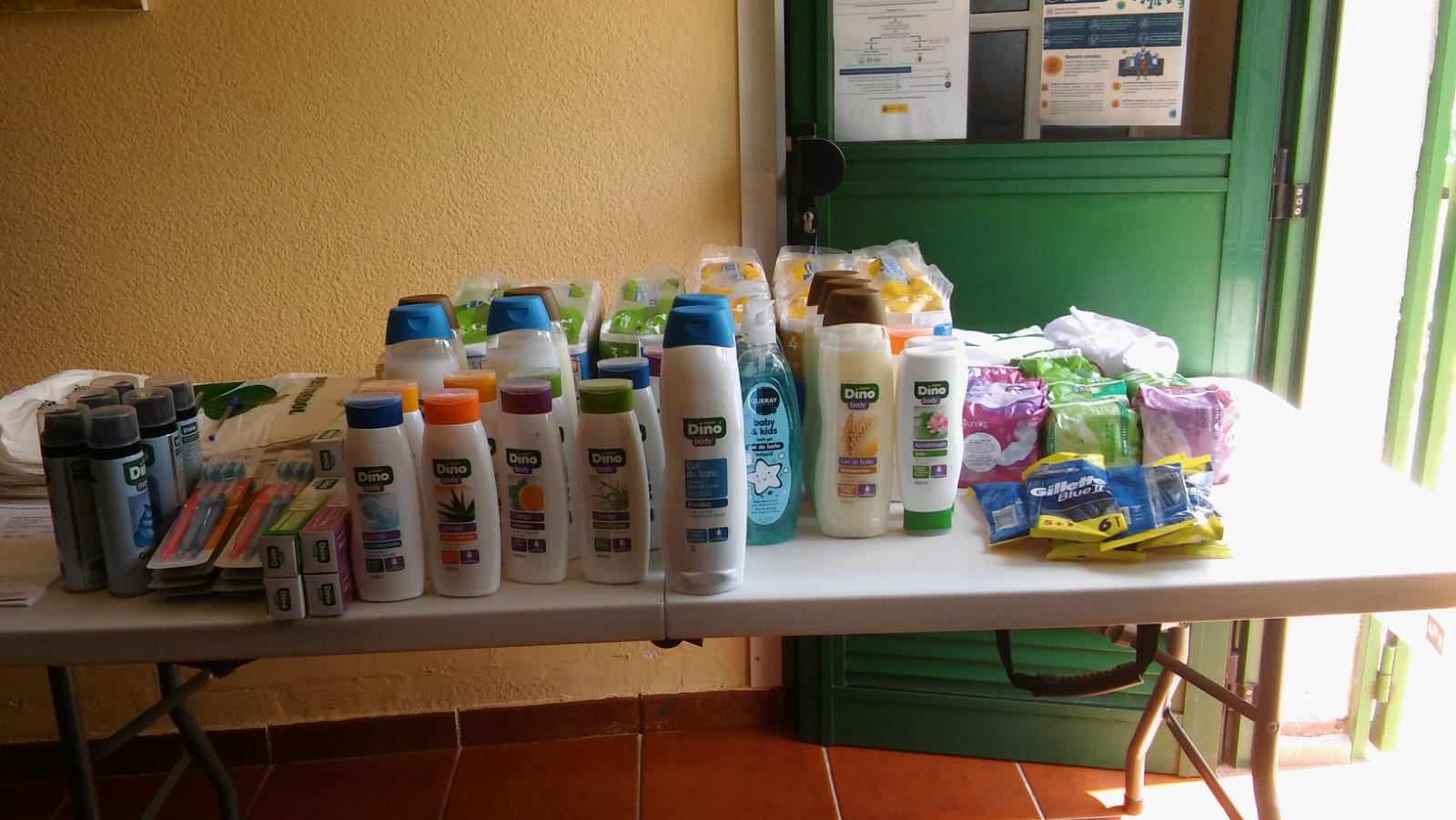 Donación productos de limpieza